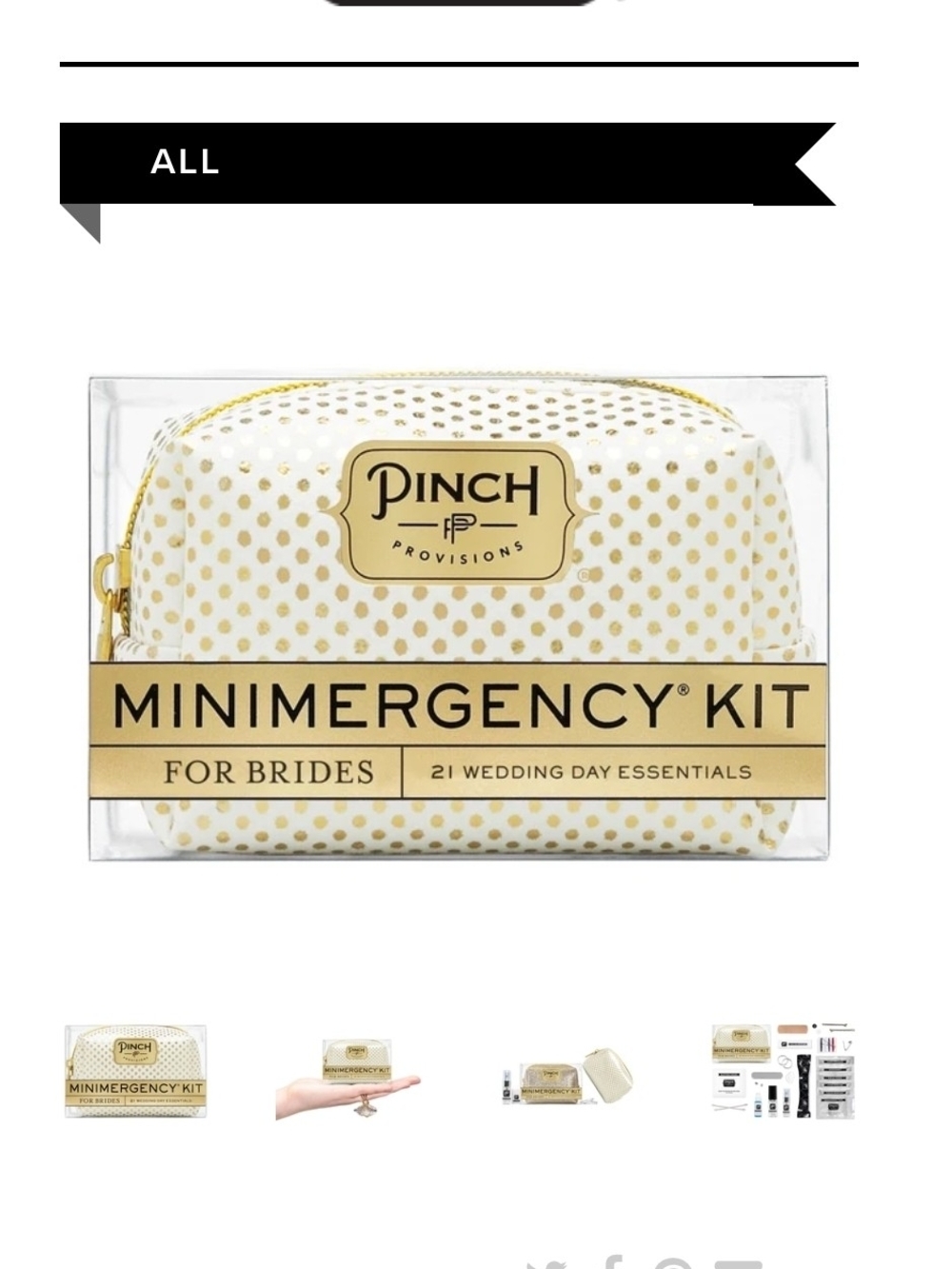 Pinch Provisions Minimergency Kit for Brides - 21 Essentials Inside